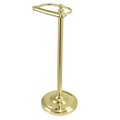 Furnorama Classic Pedestal Paper Holder - Polished Brass Finish FU732835